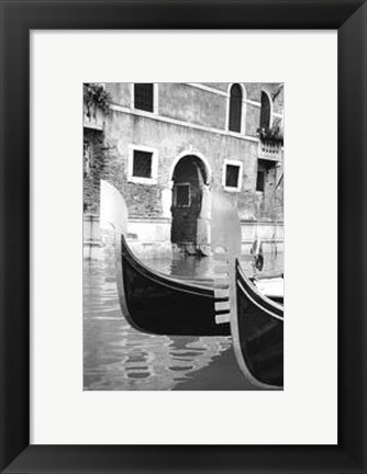 Framed Resting Gondolas Print