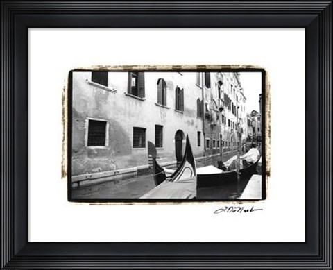 Framed Venetian Waterway Print