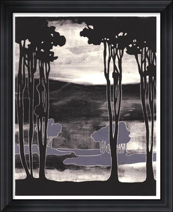 Framed Nouveau Landscape I Print