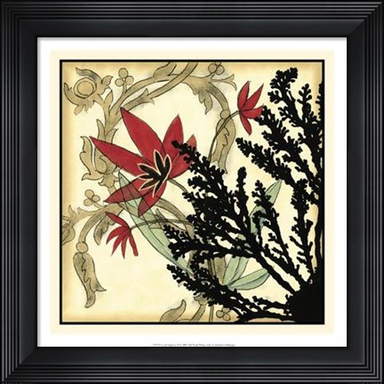 Framed Coral Tapestry II Print