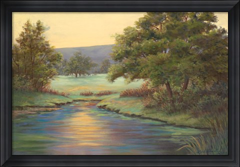 Framed Emerald Meadow II Print