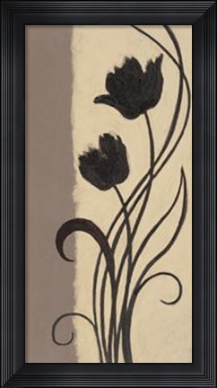 Framed Delicate Silhouette II Print