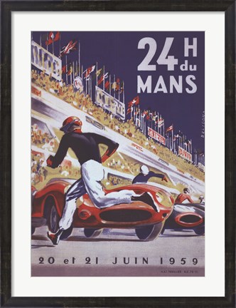 Framed 24H Du Mans Print