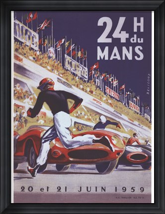 Framed 24H Du Mans Print