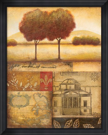 Framed Renaissance Landscape II Print