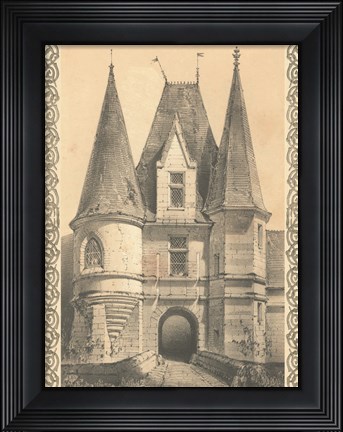 Framed Bordeaux Chateau II Print