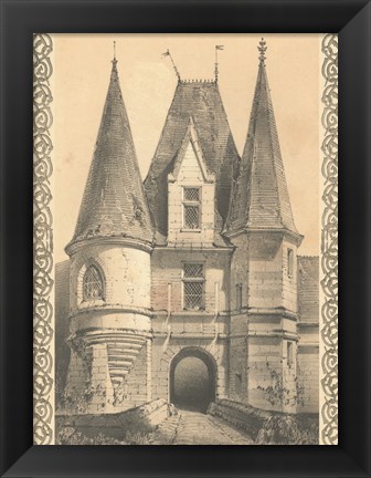 Framed Bordeaux Chateau II Print