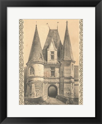 Framed Bordeaux Chateau II Print