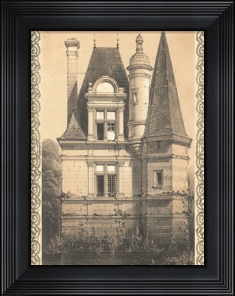 Framed Bordeaux Chateau IV Print
