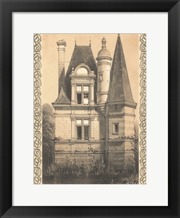 Framed Bordeaux Chateau IV Print