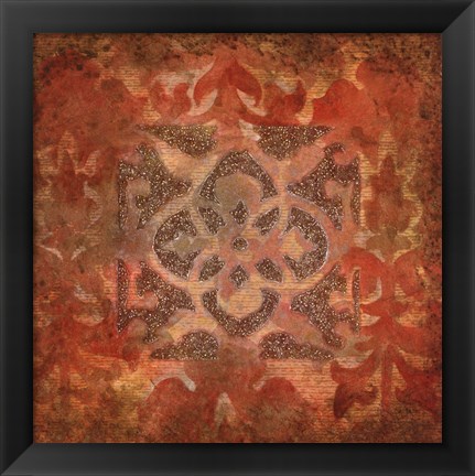 Framed Rouge Nouveau I Print