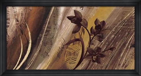 Framed Bouquet D&#39;or I Print