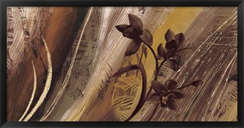 Framed Bouquet D&#39;or I Print