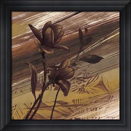 Framed Fleurs D&#39;or II Print