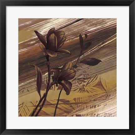 Framed Fleurs D&#39;or II Print