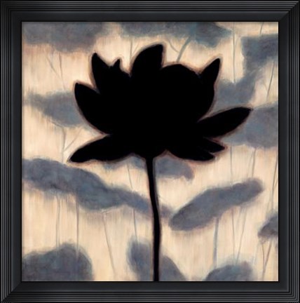 Framed Blossom Silhouette I Print