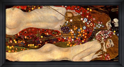 Framed Water Serpents II, c.1907 Print