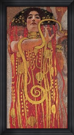 Framed Hygieia, c.1901 (detail from Medicine) Print