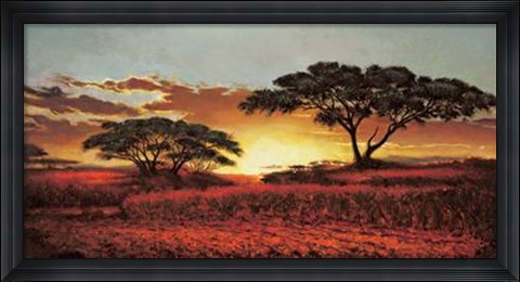 Framed Memories Of Serengeti Print