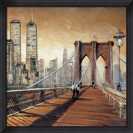 Framed Manhattan Sunset II Print