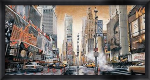 Framed Crossroads (Times Square) Print