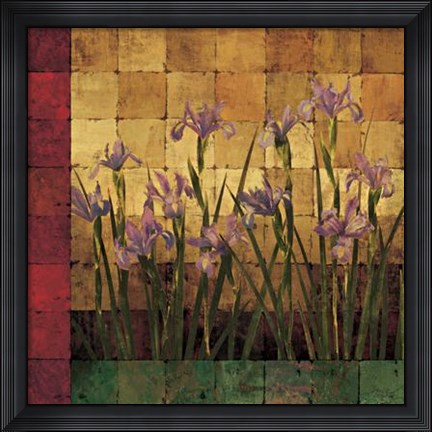 Framed Iris Garden Print