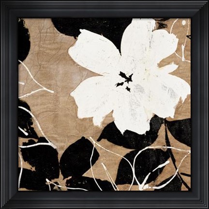 Framed Fleurs I Print