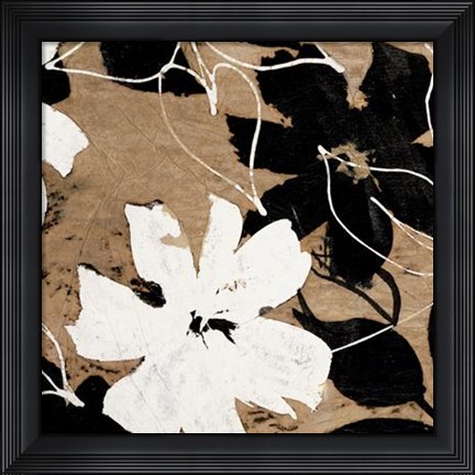 Framed Fleurs II Print