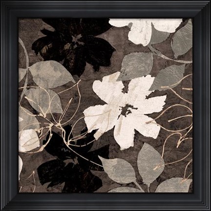 Framed Fleurs III Print