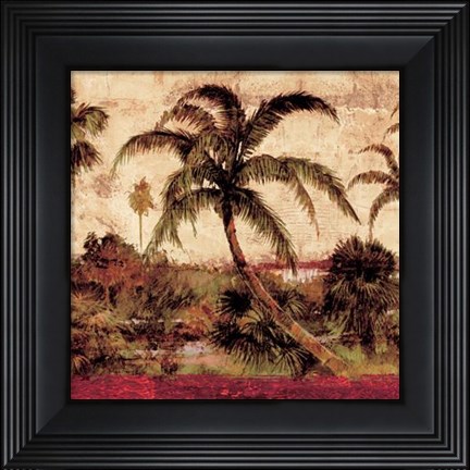 Framed Palmas I Print