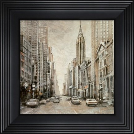 Framed To The Chrysler Building Print