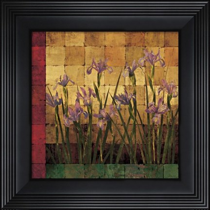 Framed Iris Garden Print