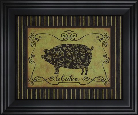 Framed Le Cochon Print