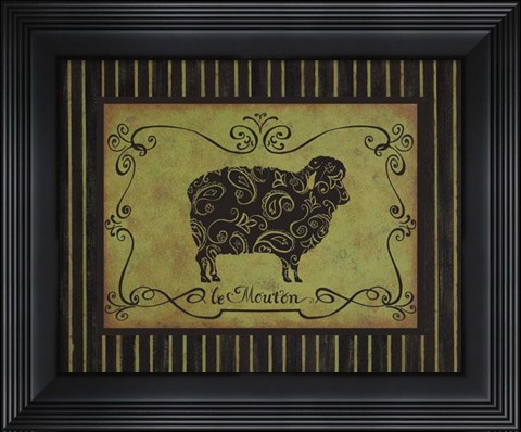 Framed Le Mouton Print