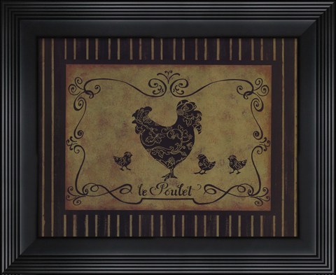 Framed Le Poulet Print