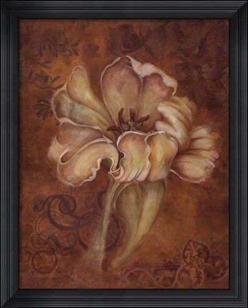 Framed Study In Ecru I Print