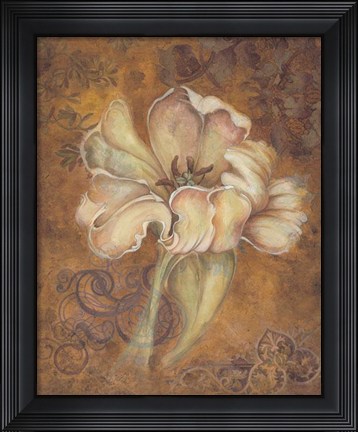 Framed Study In Ecru I - Mini Print