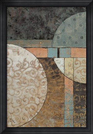 Framed Geo Round Squared I Print