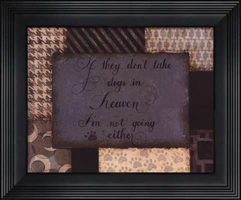 Framed Dogs In Heaven Print