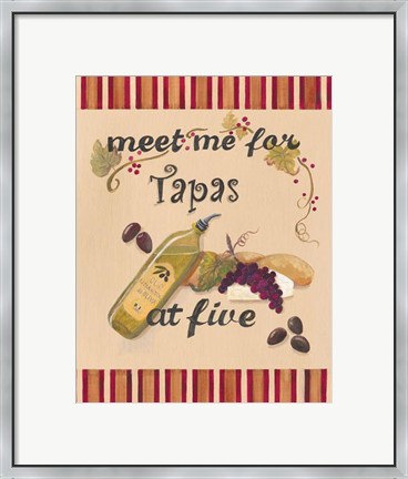 Framed Happy Hour I Print