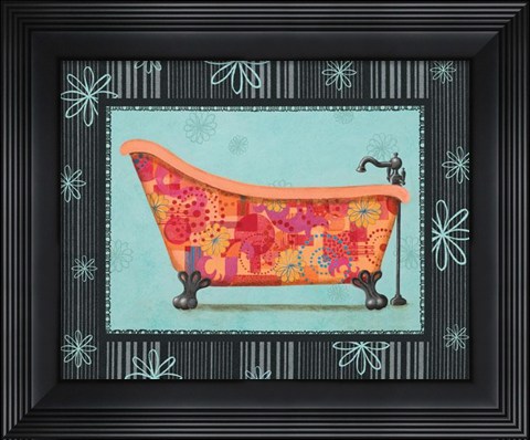 Framed Retro Tub I Print