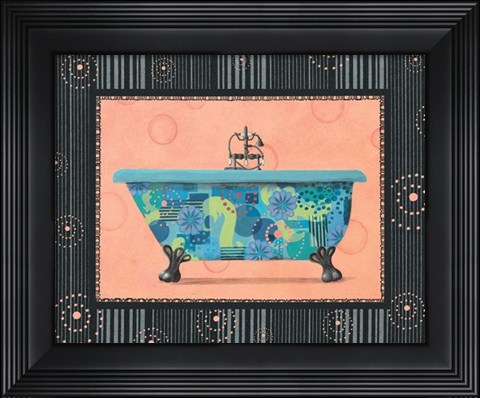 Framed Retro Tub II Print