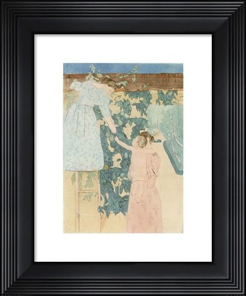 Framed Gathering Fruit Print