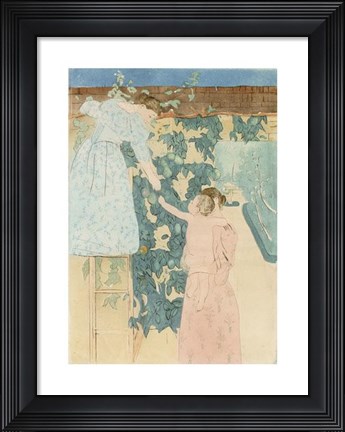 Framed Gathering Fruit Print