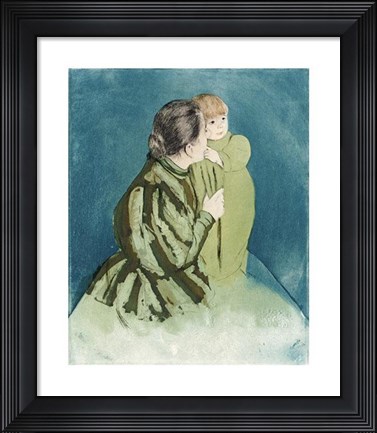 Framed Peasant Mother And Child Print