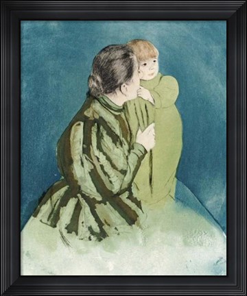 Framed Peasant Mother And Child Print