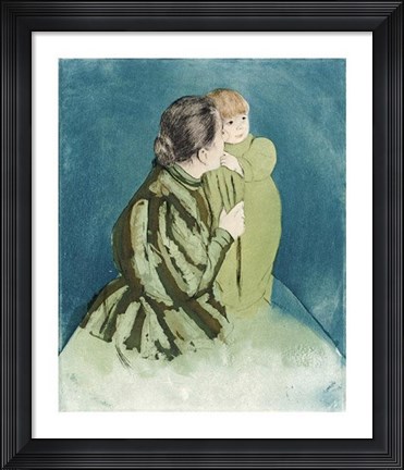 Framed Peasant Mother And Child Print