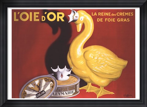 Framed L&#39;oie D&#39;or Print