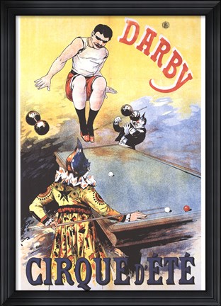 Framed Darby Cirque D&#39;ete Print