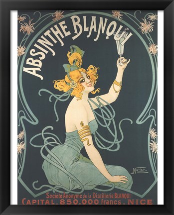 Framed Absinthe Blanqui Print